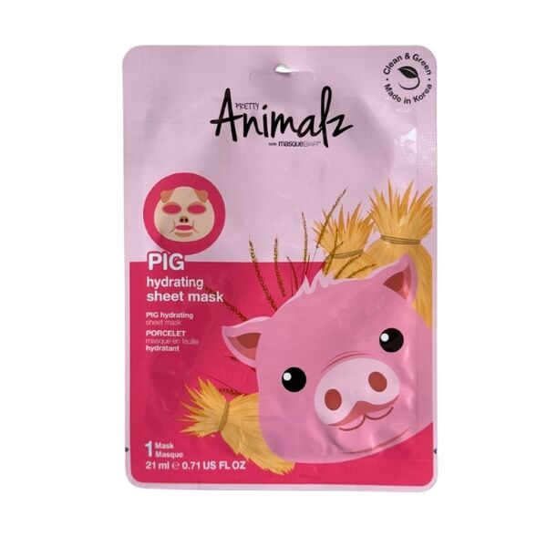 Pretty Animalz pig sheet mask - British product