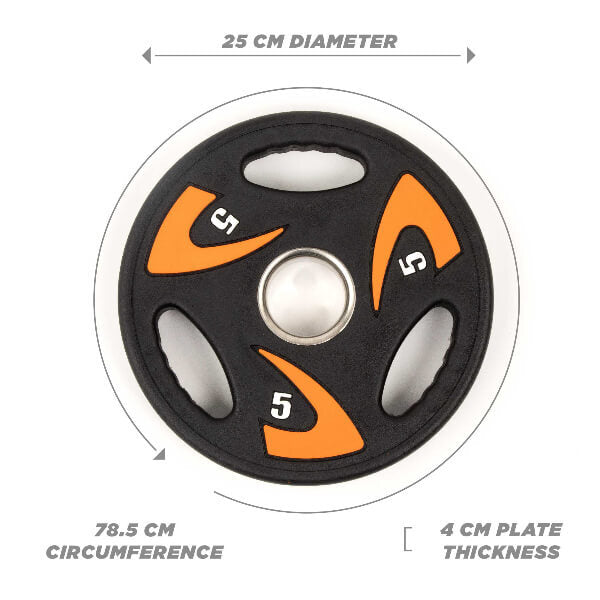 Phoenix Fitness 5KG Olympic weight plate, UK version
