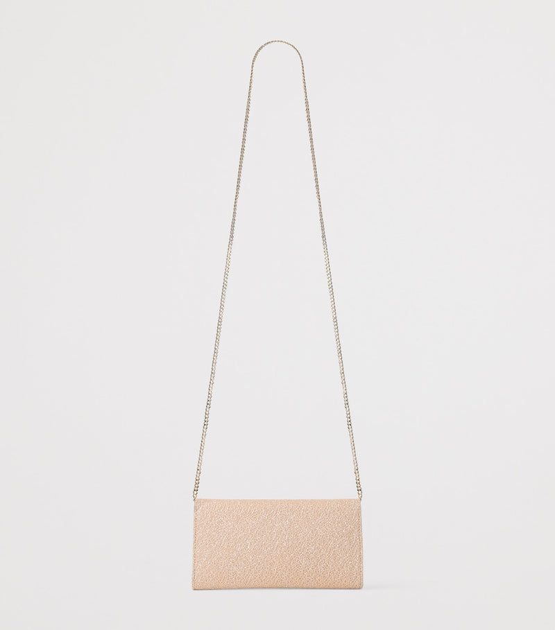 Jimmy Choo Emmie metallic clutch bag, imported from the UK