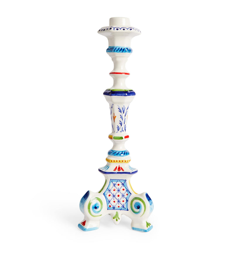 Vibrant Turkish-Inspired Candlestick Holder 39cm Height