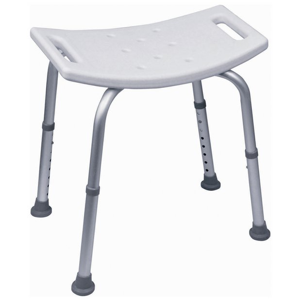 Aidapt shower stool with non-slip feet, imported from the UK