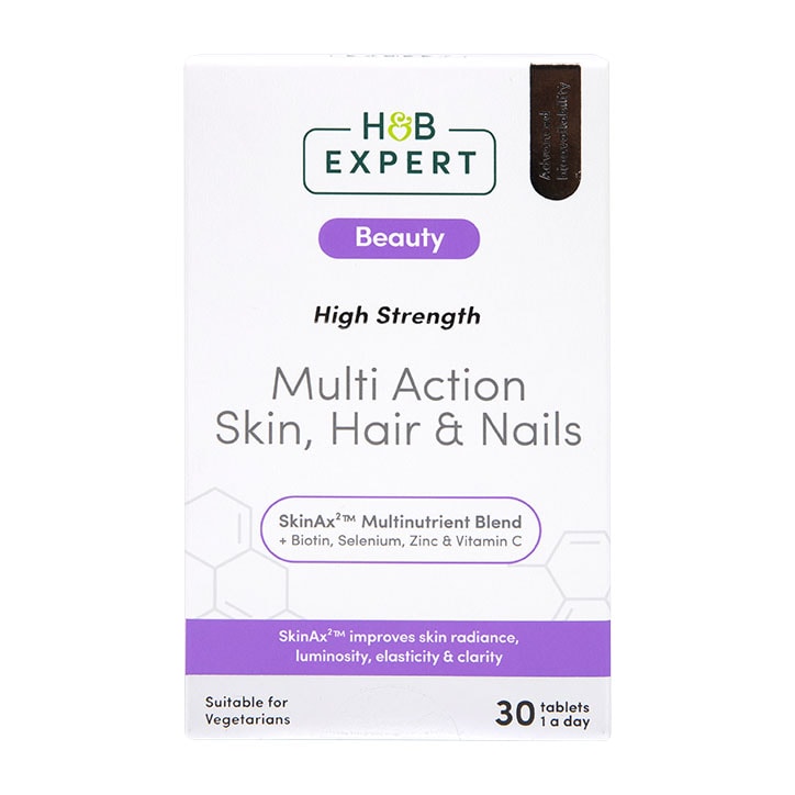 H&B Expert Multi Action Skin Hair and Nails 30 Tablets Hair, Skin & Nails Vitamins Holland&Barrett