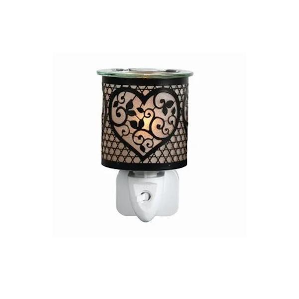 Aroma heart wax melter black 13cm - British product