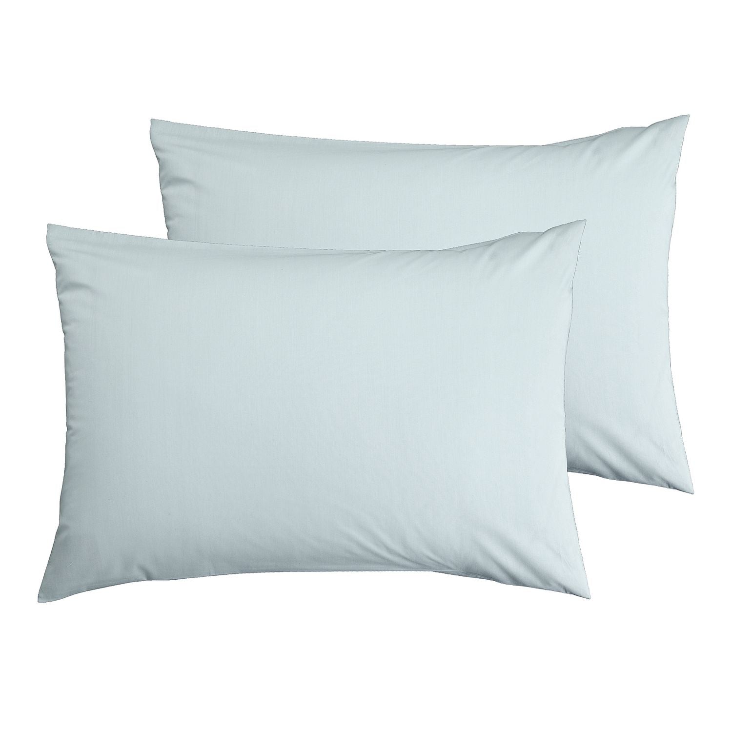 Habitat Cotton Rich 180 TC Standard Pillowcase Pair-Duck Egg