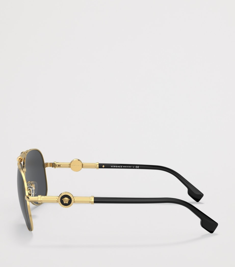 Versace Metal Pilot Sunglasses VE2236, imported from the UK