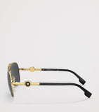 Versace Metal Pilot Sunglasses VE2236, imported from the UK