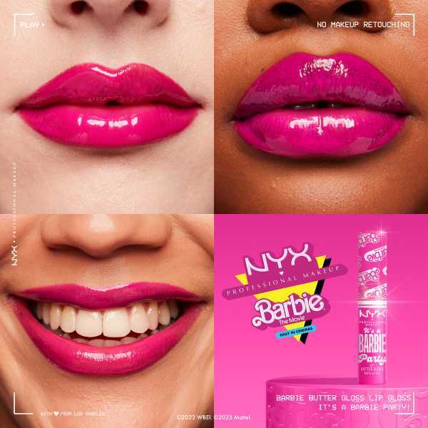 NYX Professional Makeup Butter Lip Gloss Barbie Party - British product
