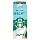 Starbucks Skinny Latte Chilled Coffee 750ml GOODS Sainsburys   