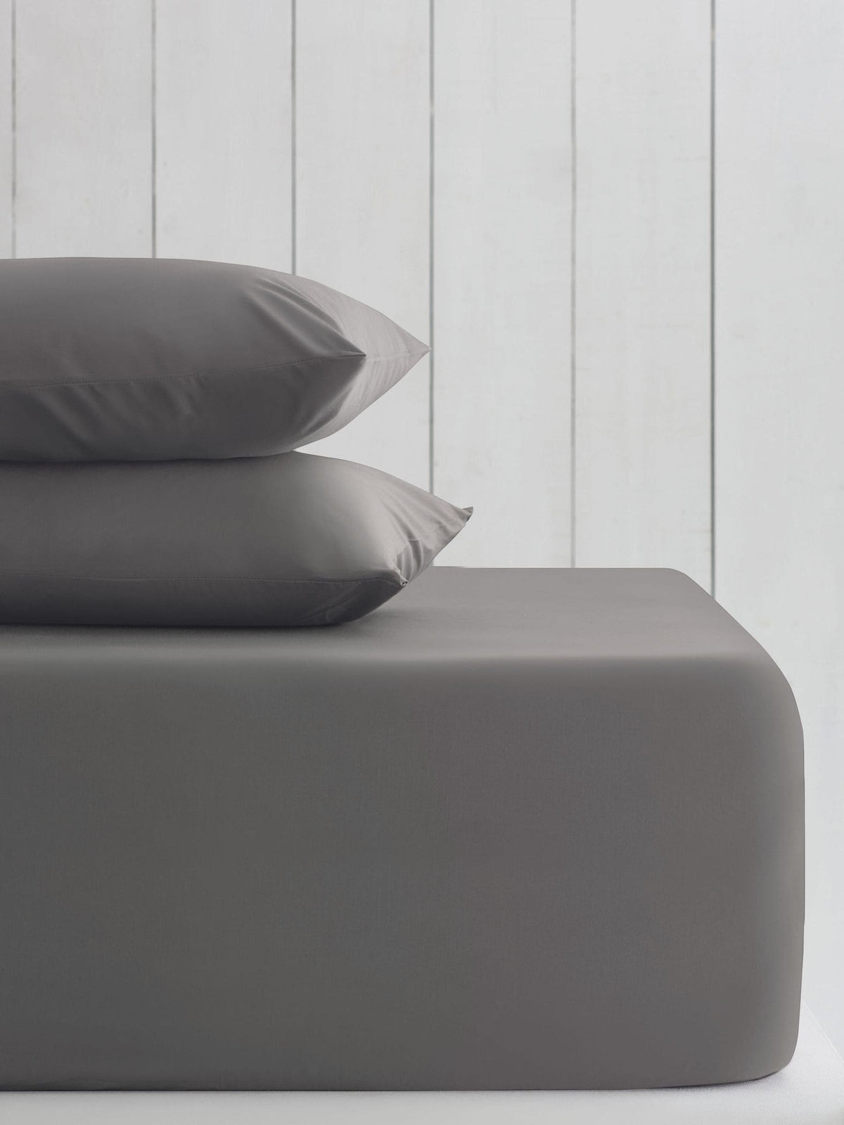 Grey Charcoal Cotton Rich Extra Deep Fitted Bed Sheet