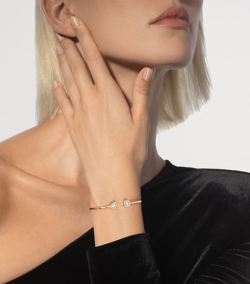 Messika My Twin yellow gold diamond bangle 0.35ct, UK version