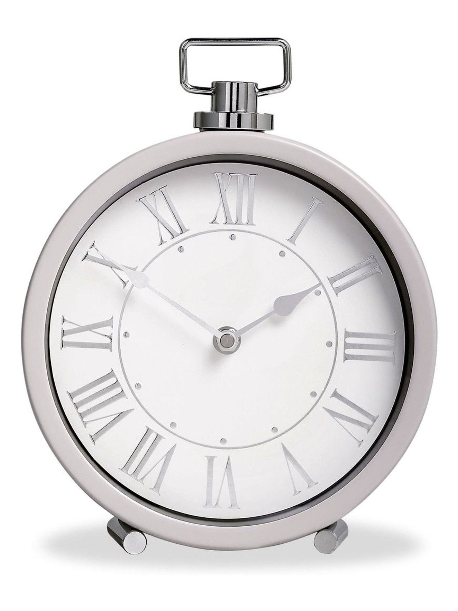 Stone Pretty vintage mantel clock measuring 25cm by 25cm by 4cm (British brand)