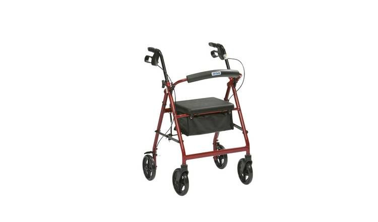 Drive Devilbiss Aluminium Four Wheel Rollator Walking Frame