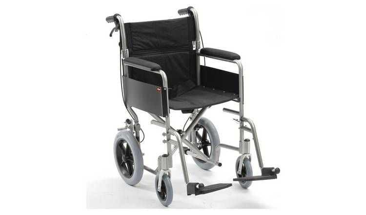 Drive DeVilbiss Lightweight Aluminium Transit Wheelchair GOODS Argos