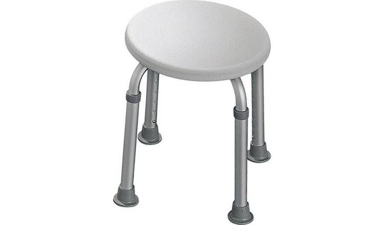 Round Shower Stool - Height Adjustable GOODS Argos