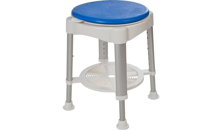 Round Shower Stool - Rotating Seat GOODS Argos