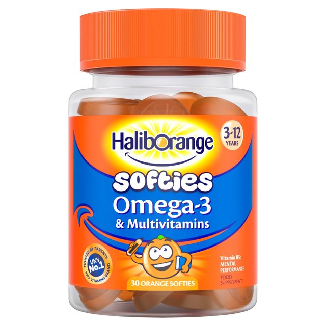 Haliborange Multivitamin & Omega-3 Softies 3-12 yrs   30 per pack GOODS M&S   