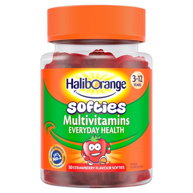 Haliborange Kid's Softies Multivitamins Strawberry Gummies 3-12yrs   30 per pack GOODS M&S   