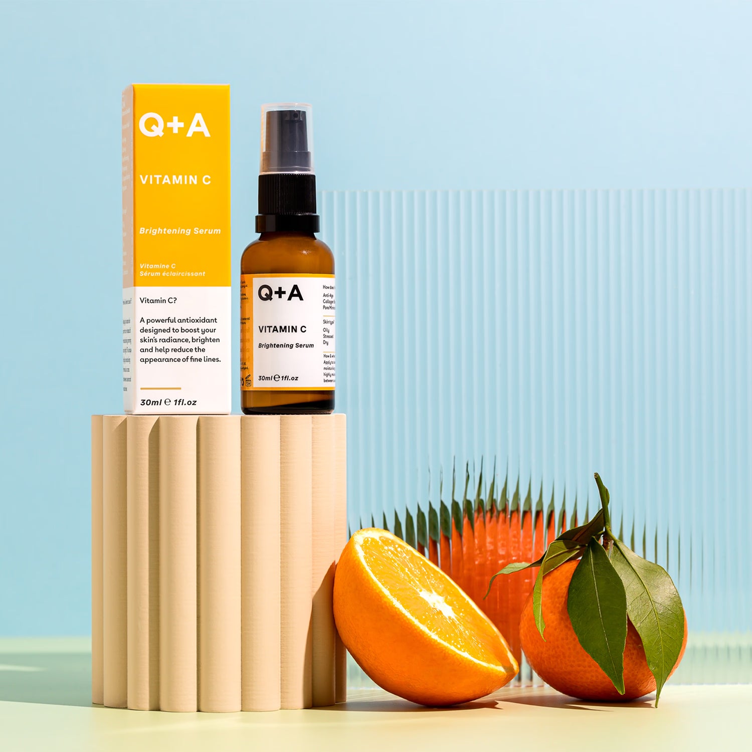 Q+A Vitamin C Brightening Serum 30ml (British brand)