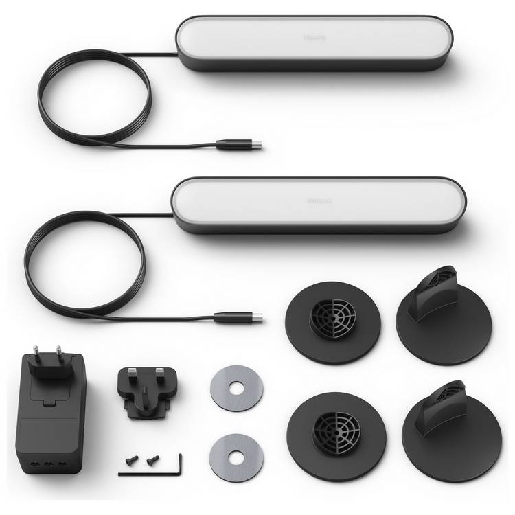 Philips Hue Play smart light bar double pack black, imported from the UK