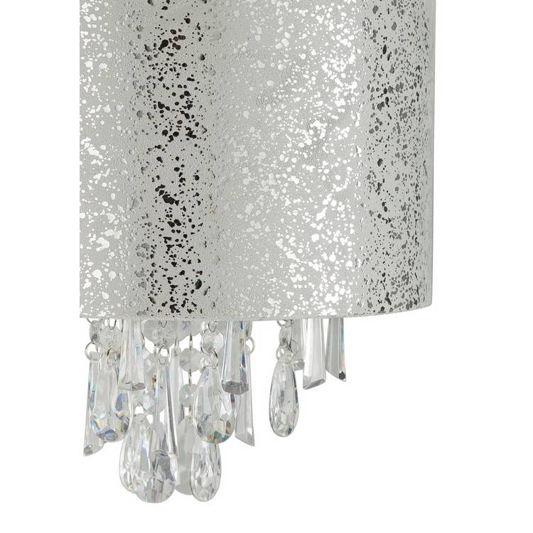 Argos Home silver suede beaded lampshade 30cm, imported from the UK