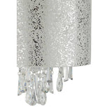 Argos Home silver suede beaded lampshade 30cm, imported from the UK
