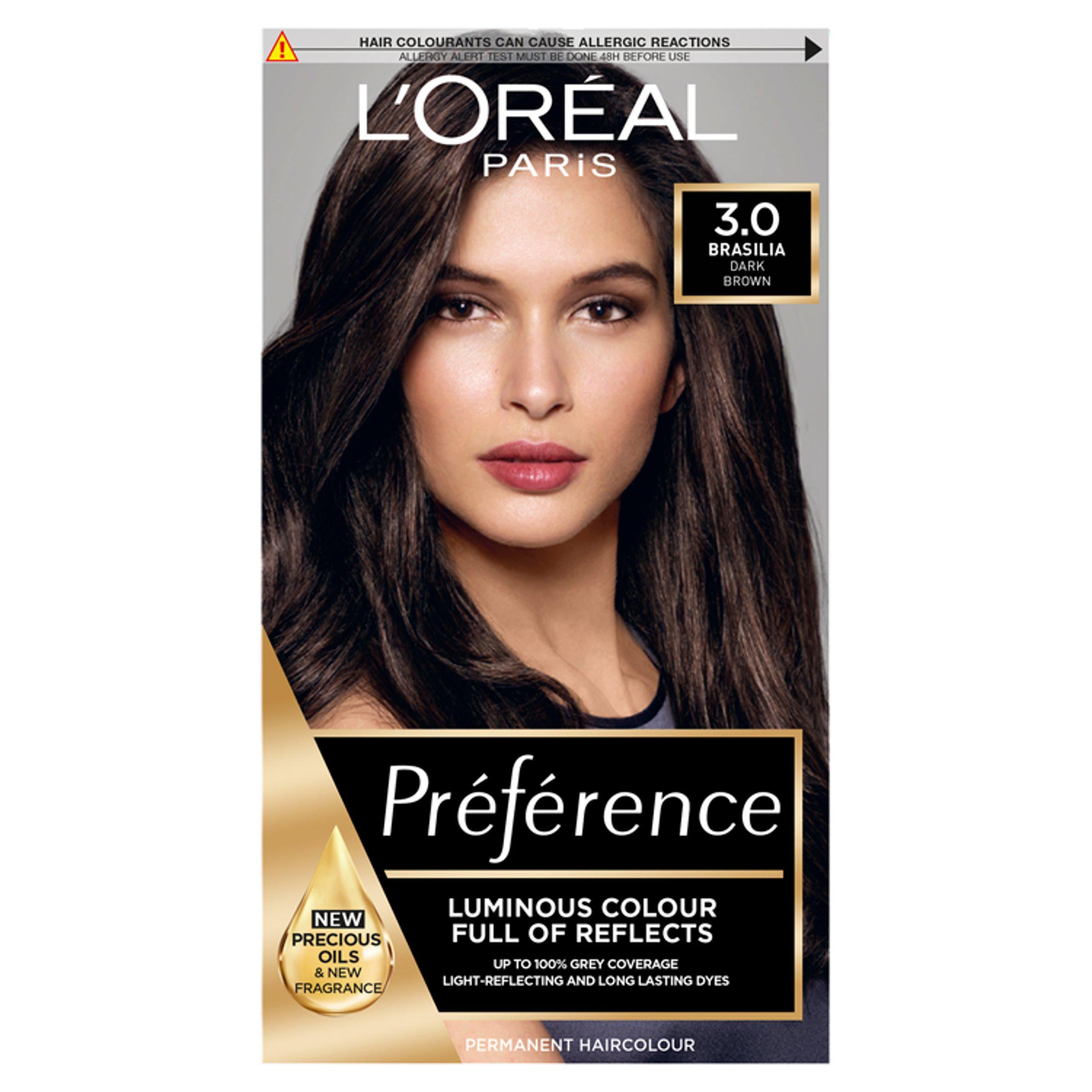 L'Oreal Paris Preference Permanent Hair Dye Brasilia Dark Brown 3.0