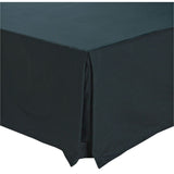 Argos Home Easycare Plain Black Valance - Kingsize