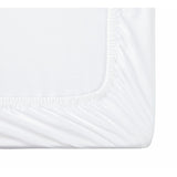Habitat Cotton Rich 180 TC Plain White Fitted Sheet - Double