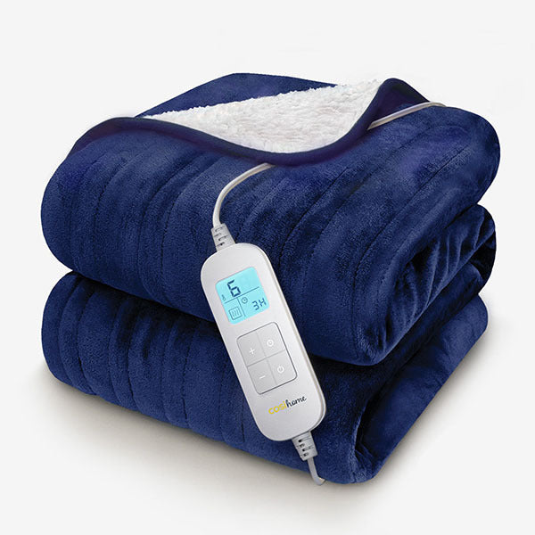 Cosi Home electric heated throw Navy (British brand)