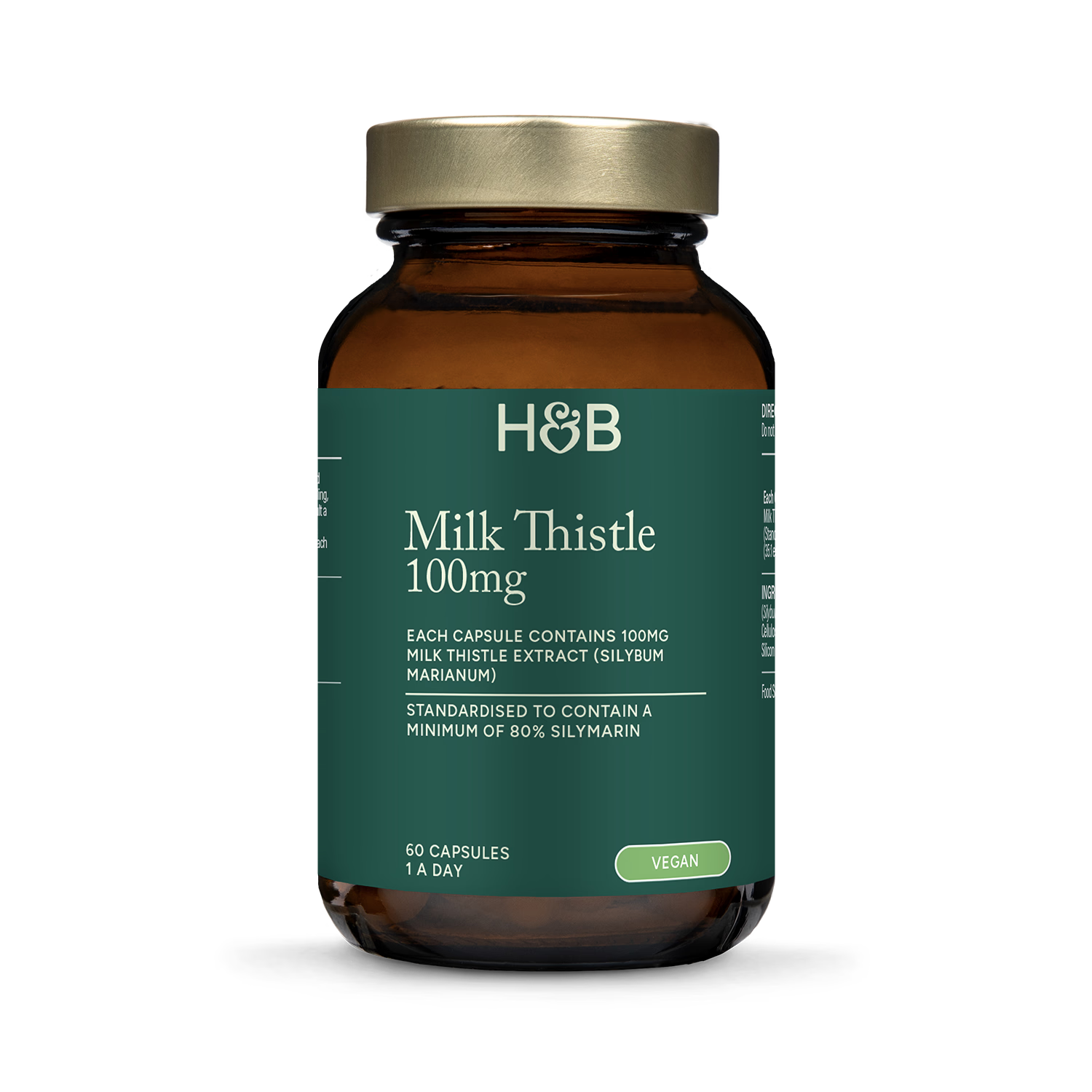 Holland & Barrett Milk Thistle 100mg 60 capsules, imported from the UK