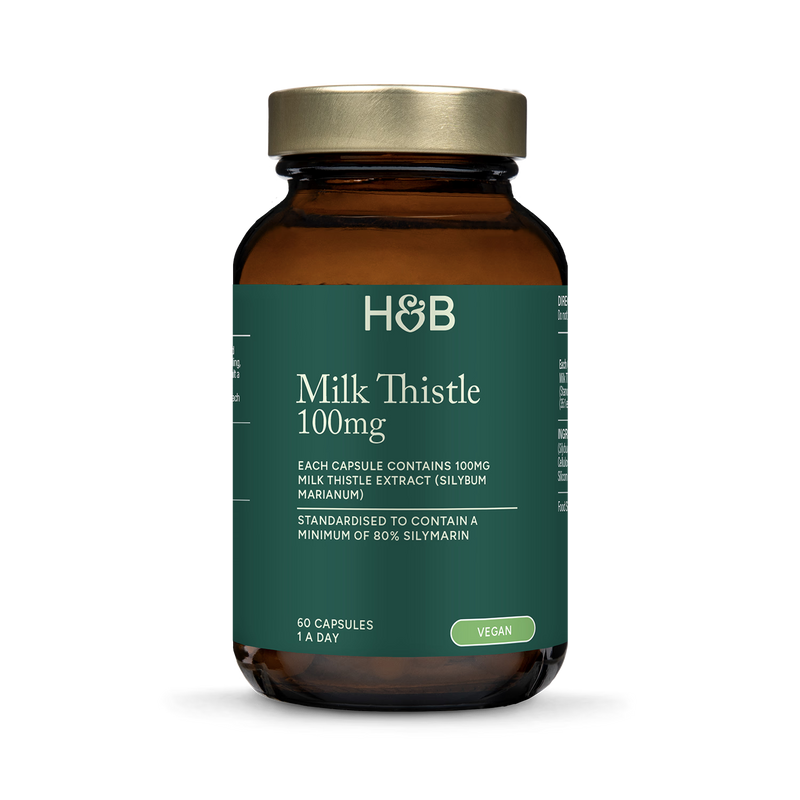 Holland & Barrett Milk Thistle 100mg 60 capsules, imported from the UK