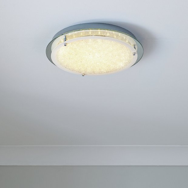 Argos Home beaded glass flush ceiling light 34cm - British product