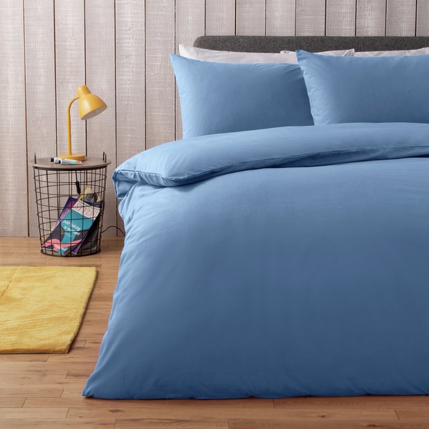 Habitat easycare duvet set ink blue single, UK version