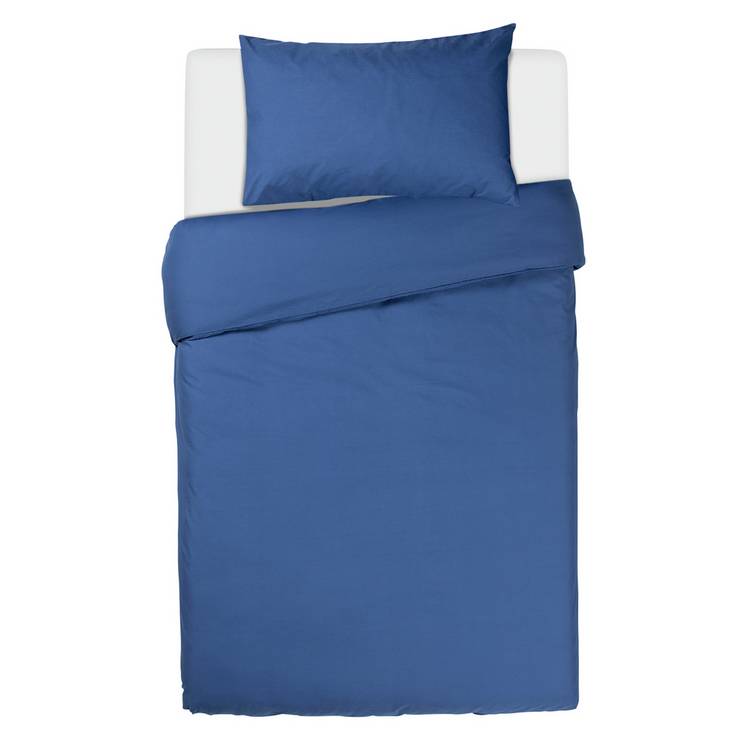 Habitat easycare duvet set ink blue single, UK version