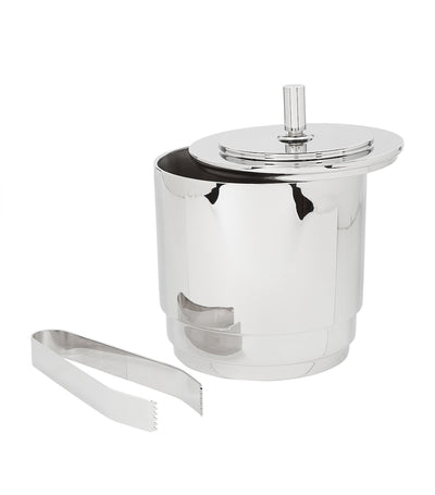 Georg Jensen Manhattan Eisbehälter und Zangen-Set