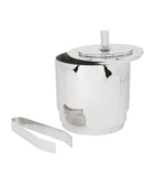 Georg Jensen Manhattan ice bucket and tongs set, UK version