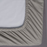 Habitat Soft and Cosy Brushed Cotton Grey Fitted Sheet - D