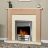 Adam electric inset fire 2kW Brushed Steel (British brand)