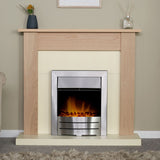 Adam electric inset fire 2kW Brushed Steel (British brand)