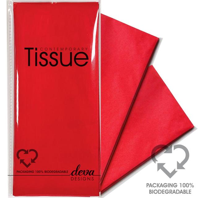 Red Tissue Paper   4 per pack GOODS M&S   