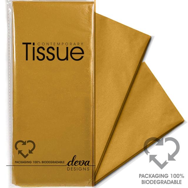 Gold Tissue Paper   4 per pack GOODS M&S   