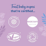 Natracare organic baby wipes 50 per packet 5 pack, UK version