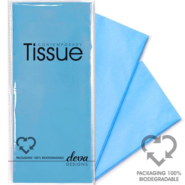 Soft Blue Tissue Paper   4 per pack GOODS M&S   