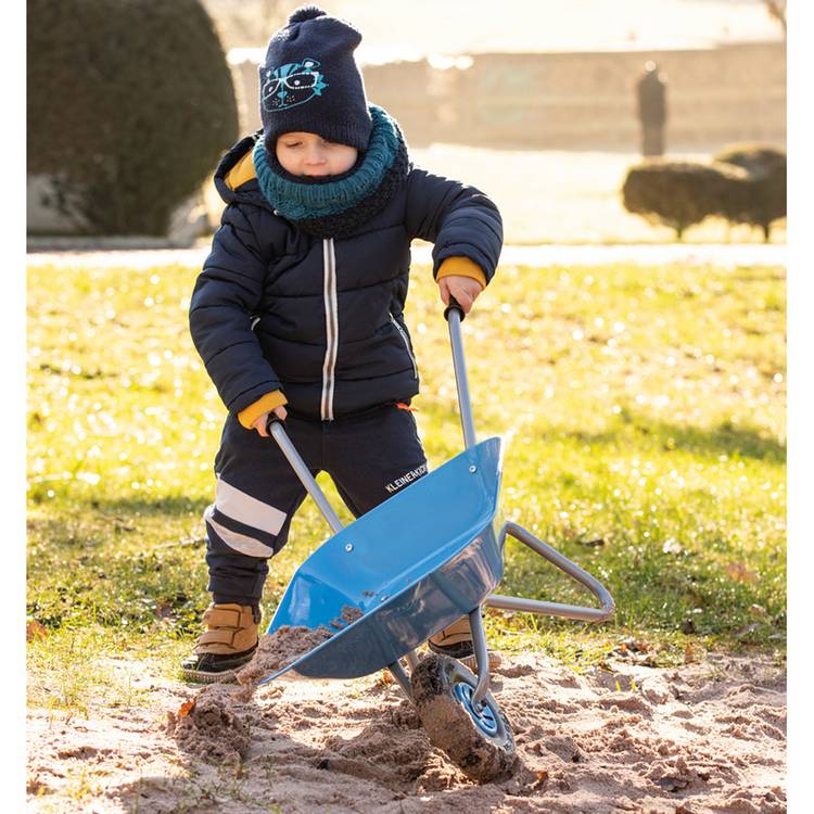 Rolly children's metal wheelbarrow blue - British product