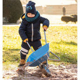 Rolly children's metal wheelbarrow blue - British product