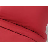 Habitat Easycare Plain Red Bedding Set - Kingsize