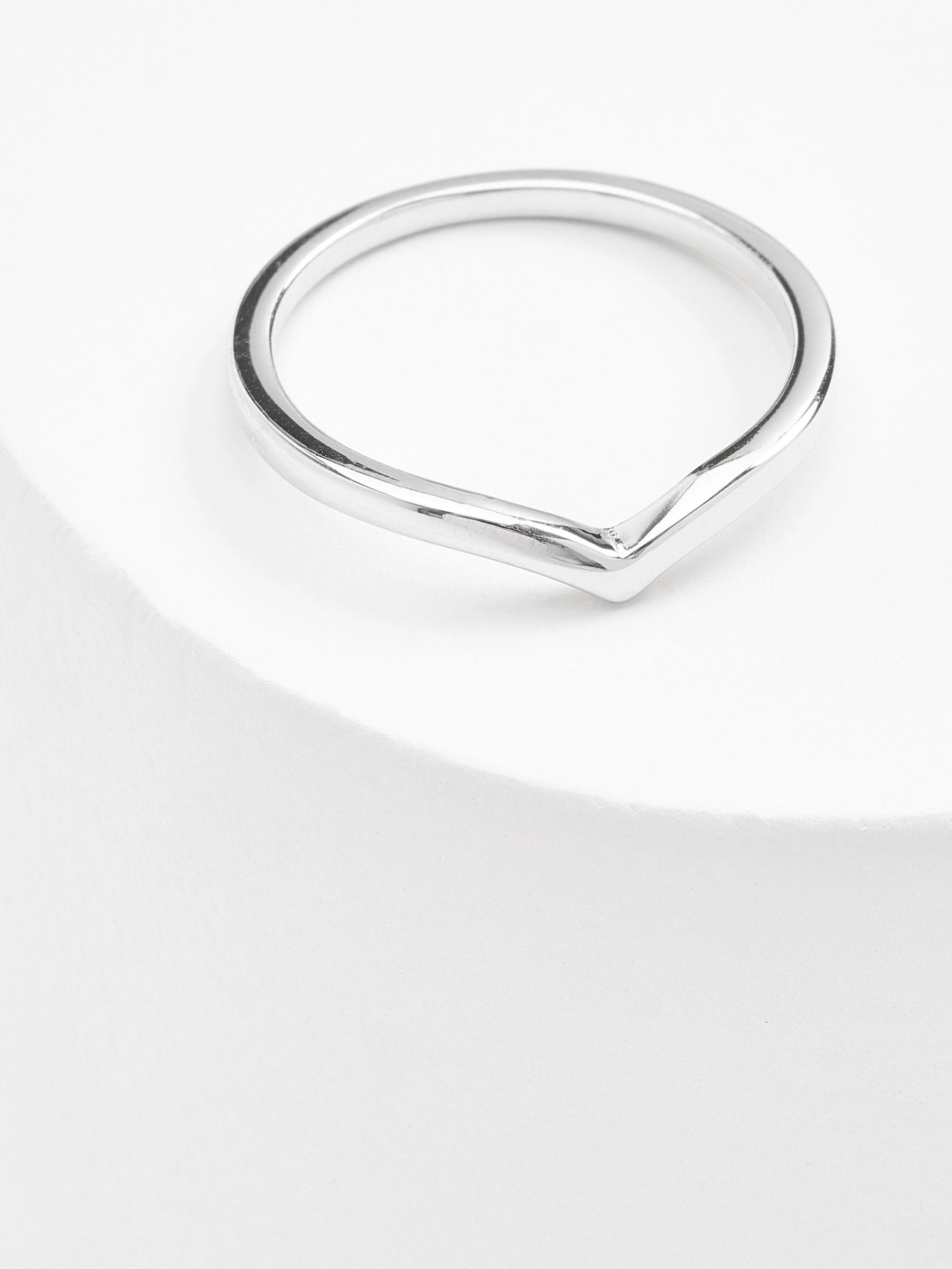 Sterlingsilber-Wunschknochenring (britische Marke)