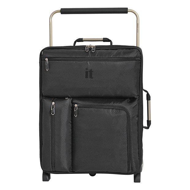 it Luggage max size cabin suitcase black, UK version
