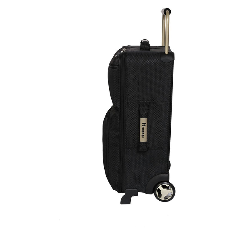 it Luggage max size cabin suitcase black, UK version