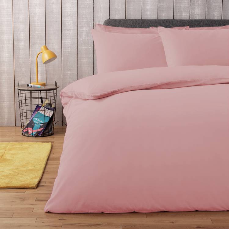 Habitat cotton rich single bedding set blush 180 thread count (British brand)